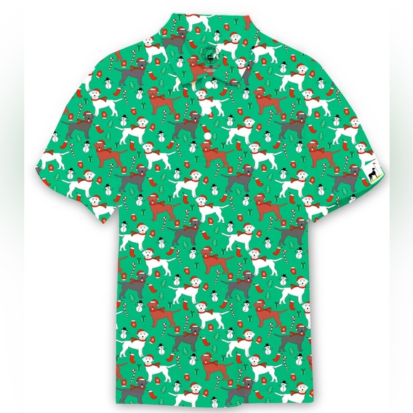 Proud 90 Holiday Pups Golf Polo Size XXL Ugly Christmas sweater - Picture 4 of 7